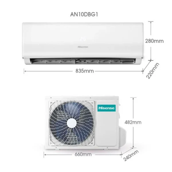 1.0 HP Non Inverter Hisense AN10DBG2 Air Conditioner 1.0 HP Non Inverter R32 (Non Inverter)